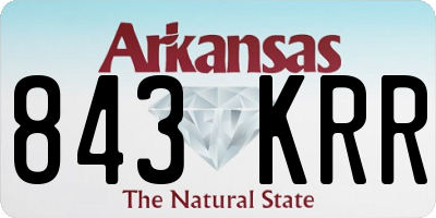 AR license plate 843KRR