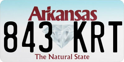 AR license plate 843KRT