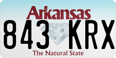 AR license plate 843KRX