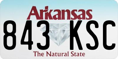 AR license plate 843KSC