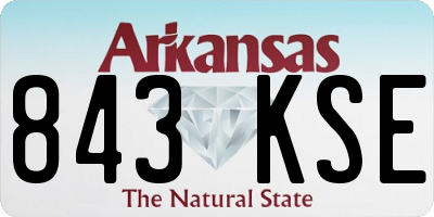 AR license plate 843KSE