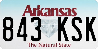 AR license plate 843KSK