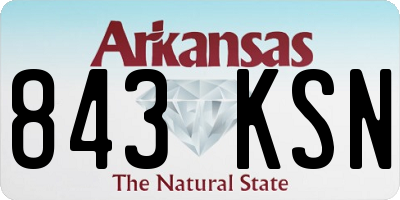 AR license plate 843KSN