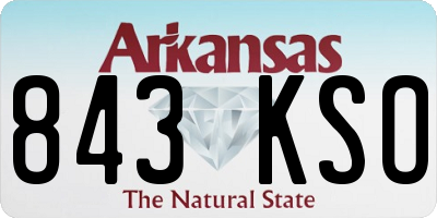 AR license plate 843KSO