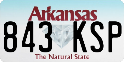 AR license plate 843KSP