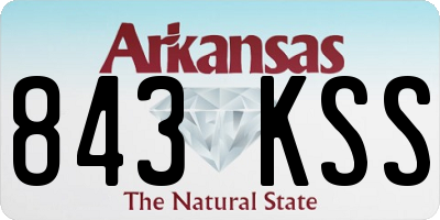 AR license plate 843KSS