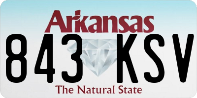 AR license plate 843KSV