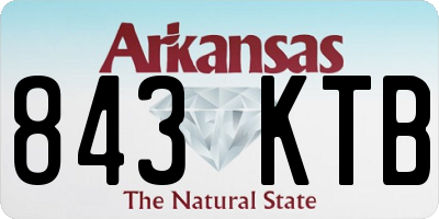 AR license plate 843KTB