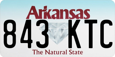 AR license plate 843KTC