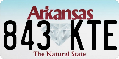 AR license plate 843KTE