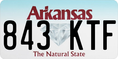 AR license plate 843KTF
