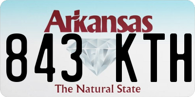 AR license plate 843KTH