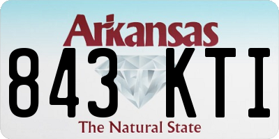AR license plate 843KTI