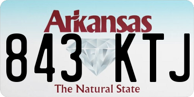 AR license plate 843KTJ