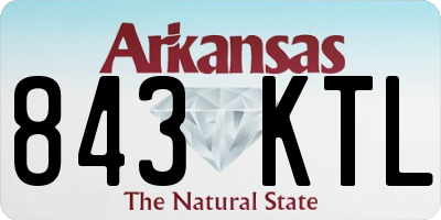 AR license plate 843KTL