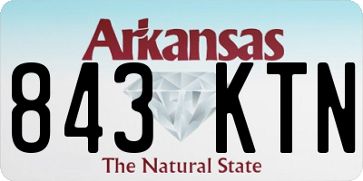 AR license plate 843KTN