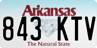 AR license plate 843KTV