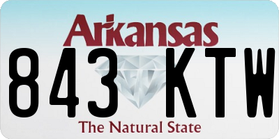 AR license plate 843KTW