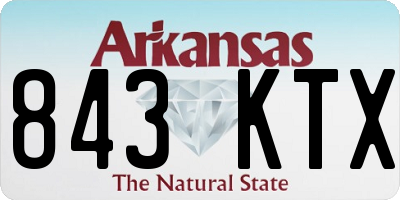 AR license plate 843KTX