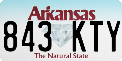 AR license plate 843KTY