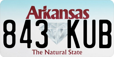 AR license plate 843KUB