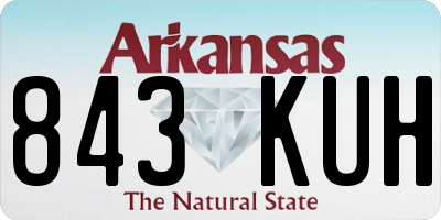 AR license plate 843KUH
