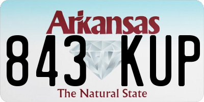 AR license plate 843KUP