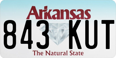AR license plate 843KUT