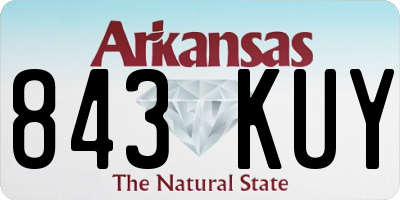 AR license plate 843KUY