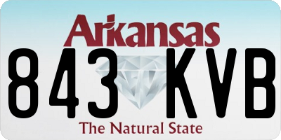 AR license plate 843KVB