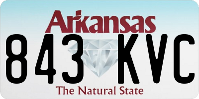 AR license plate 843KVC