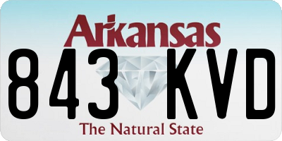 AR license plate 843KVD