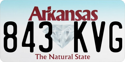 AR license plate 843KVG