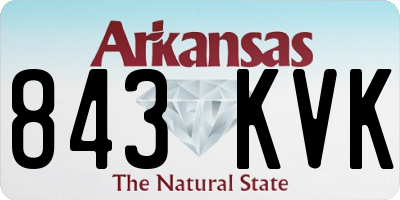 AR license plate 843KVK