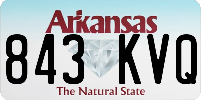 AR license plate 843KVQ