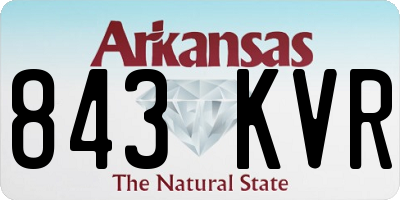 AR license plate 843KVR