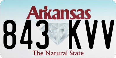 AR license plate 843KVV