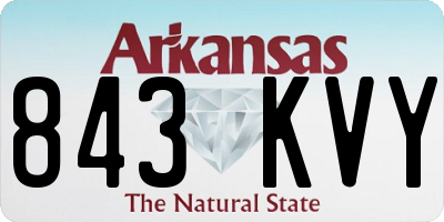 AR license plate 843KVY