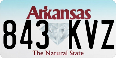 AR license plate 843KVZ