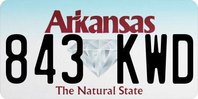 AR license plate 843KWD