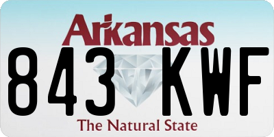 AR license plate 843KWF