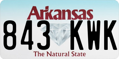 AR license plate 843KWK