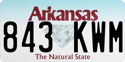 AR license plate 843KWM