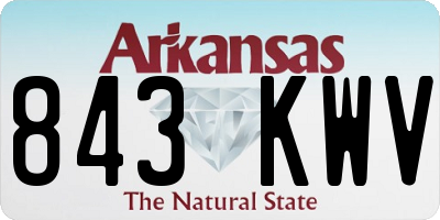 AR license plate 843KWV