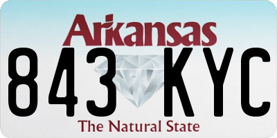 AR license plate 843KYC