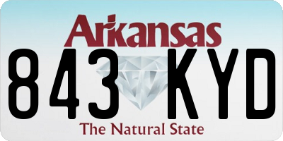 AR license plate 843KYD