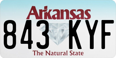 AR license plate 843KYF