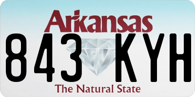 AR license plate 843KYH