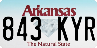 AR license plate 843KYR