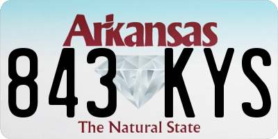 AR license plate 843KYS